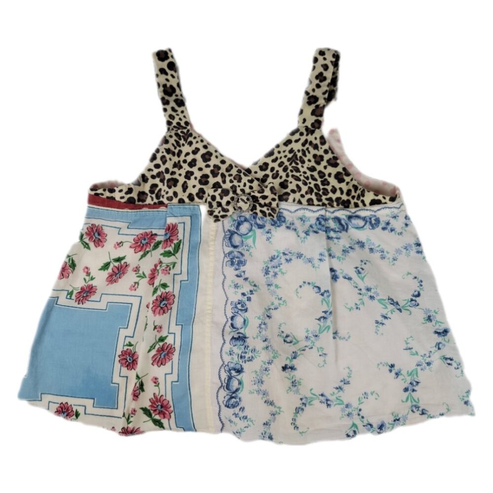 Haute Baby dress 4T leopard print rhinestone bow polka dot cottage pullover